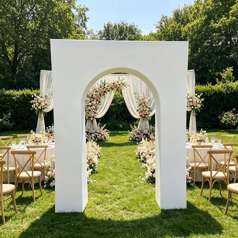 

2x2.5M 3D Balloon Arch Stand for Wedding Birthday Baby Shower Party Decorations Open Door Backdrop Stand with Covers
