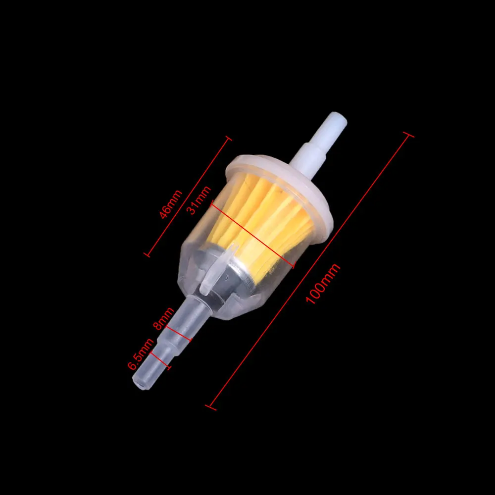 Filtro de combustible de Gas de 5 piezas, 6mm-8mm, 1/4 