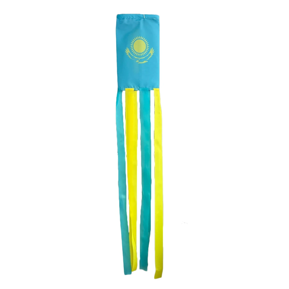 

Национальный флаг Казахстана, уличный ветроуказатель, казахстанский национальный день, вечеринка, праздник, сад, двухсторонняя печать, ветряная вертушка