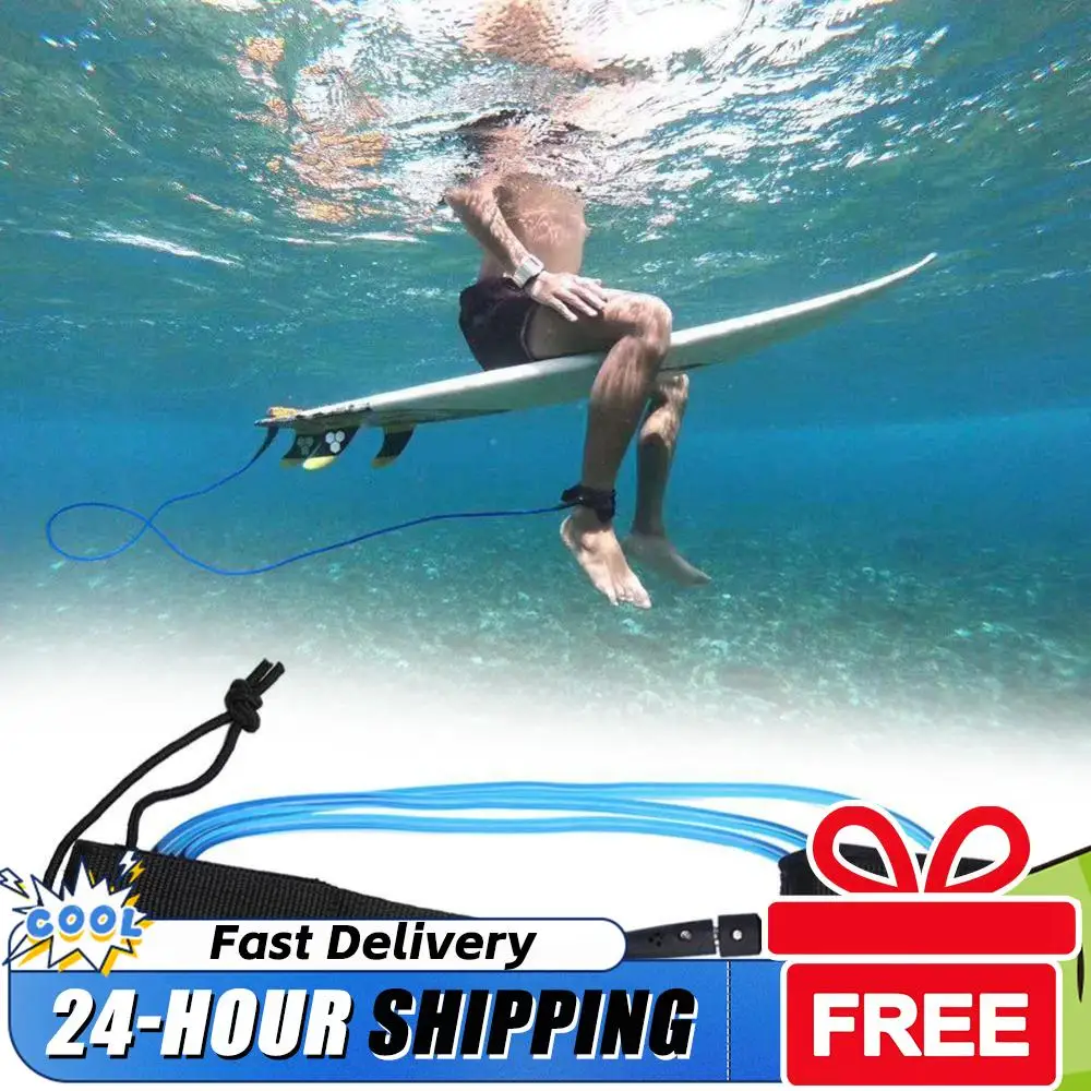 

Эластичный страховочный ремень для серфинга на лонгборде, 6 футов, для крепления к ноге