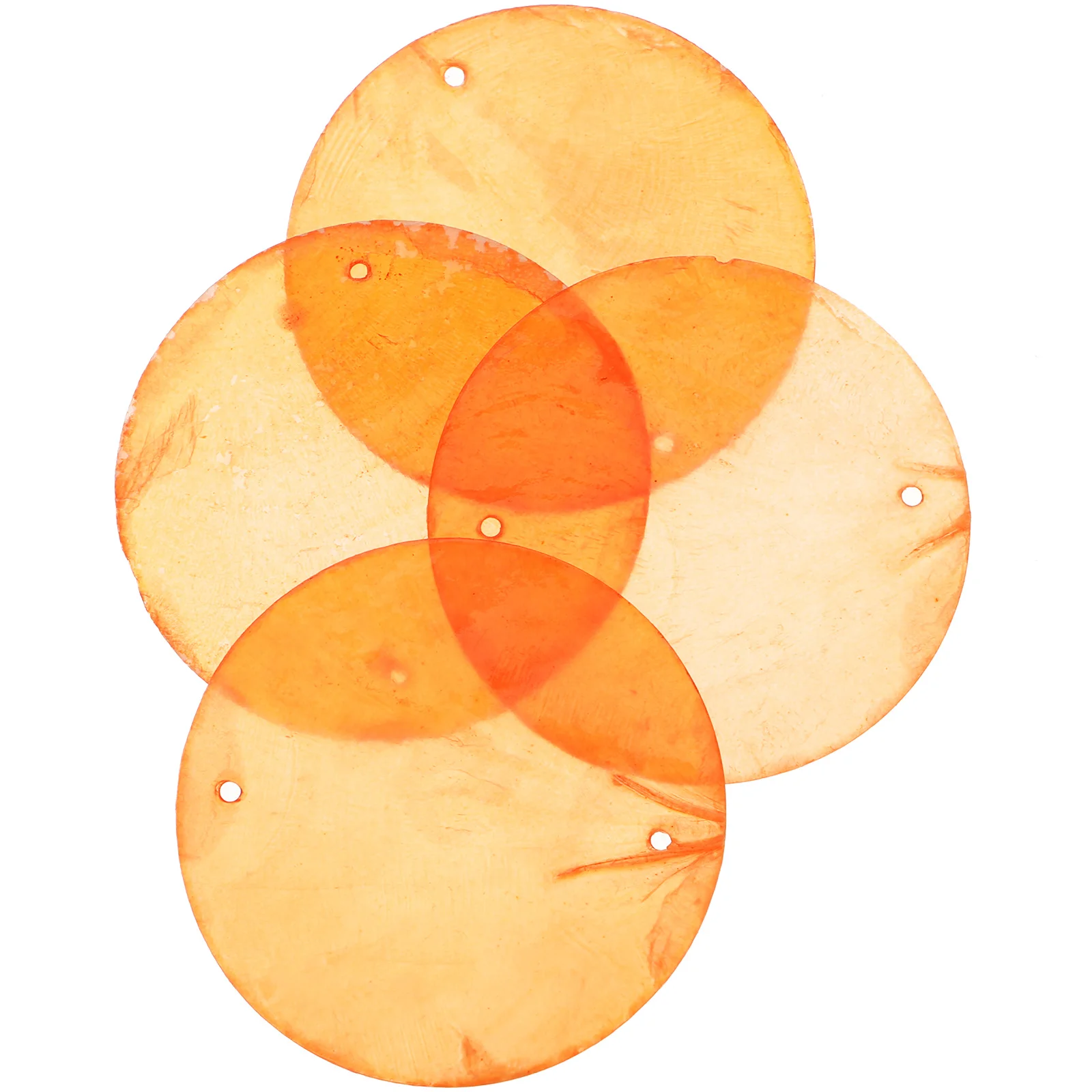 

100Pcs Shells Pieces Premium Round Smooth Surface Pendants Wind Chime Jewelry Making Accessories DIY Craft Charms for Dream