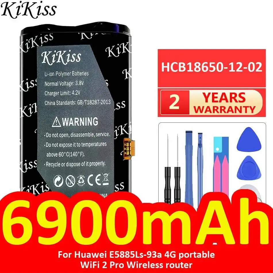 

Аккумулятор HCB18650-12-02 6900 мАч для портативного 4G Wi-Fi роутера Huawei E5885Ls-93a Mobile Wifi Pro 2, легкий беспроводной маршрутизатор