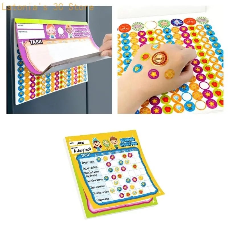 Pädagogische magnetische Belohnungstafel für Kinder, um den Fortschritt guten Verhaltens zu verfolgen X3UB – Detail 4