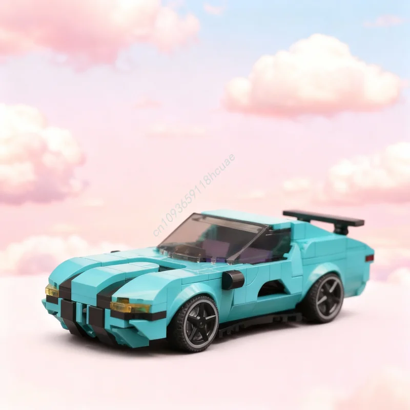 

Набор строительных блоков MOC City Champions Cerulean Striker, 332 детали, модель для сборки, архитектурный конструктор, рождественский подарок, игрушка для творчества и обучения