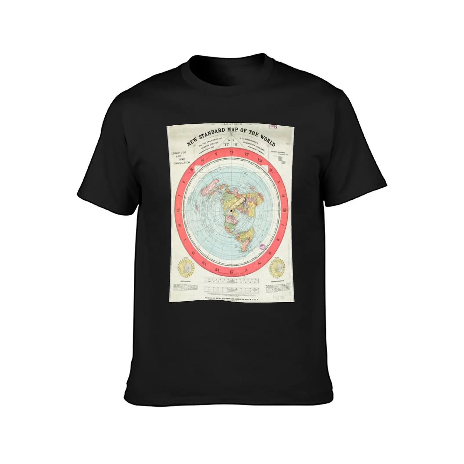 Flat Earth - Gleason's Map T-Shirt new edition sweat shirts graphic tees mens t shirt graphic