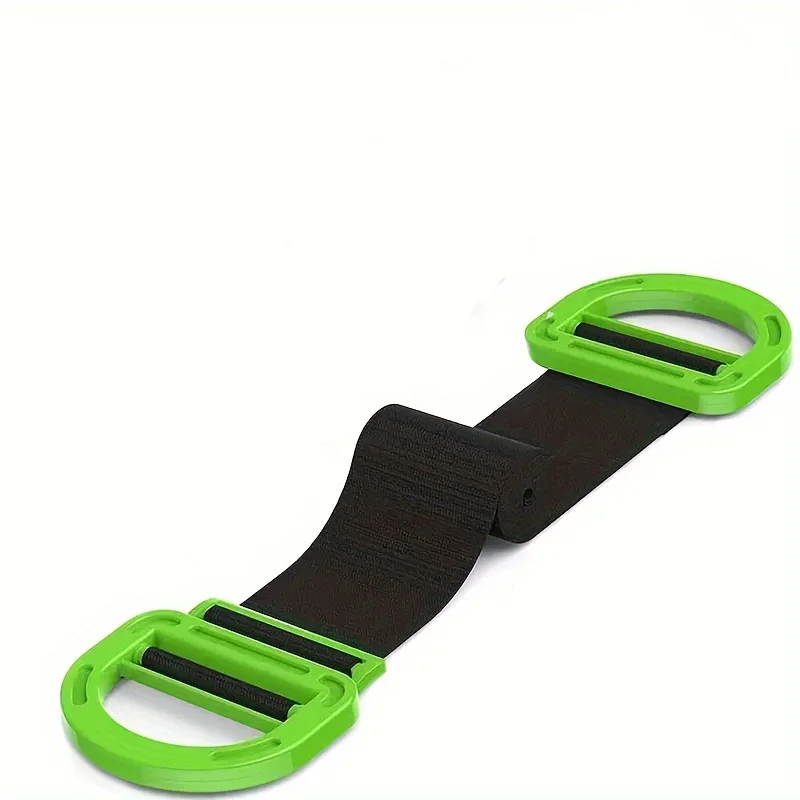 

1pc Heavy duty furniture lifting strap - green plastic handle and black fabric with raised edges to ensure movement and lifting,