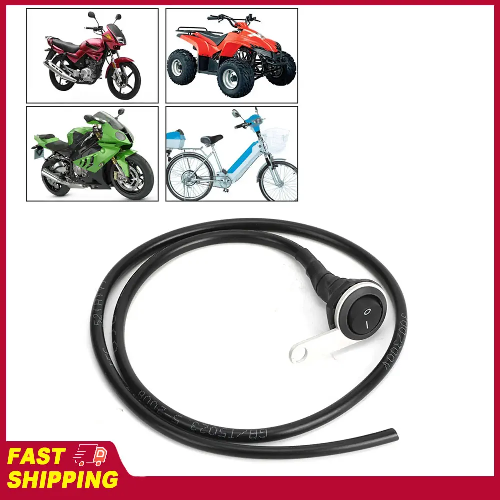 

Handlebar Switch Headlight Switch Waterproof Single Steel Spotlight Handlebar Light Switch Motorcycle ATVs Modification 22mm