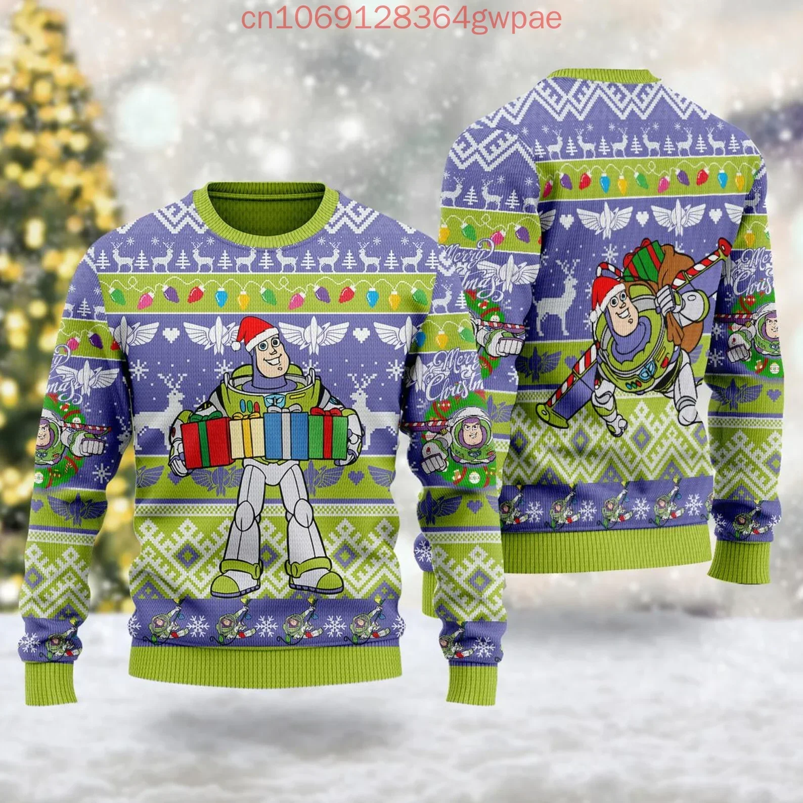 Toy Story Buzz Lightyear Ugly Sweater Men's Women's 3d Sweater Tops Disney Ugly Christmas Sweater Xmas Gifts Christmas Sweater