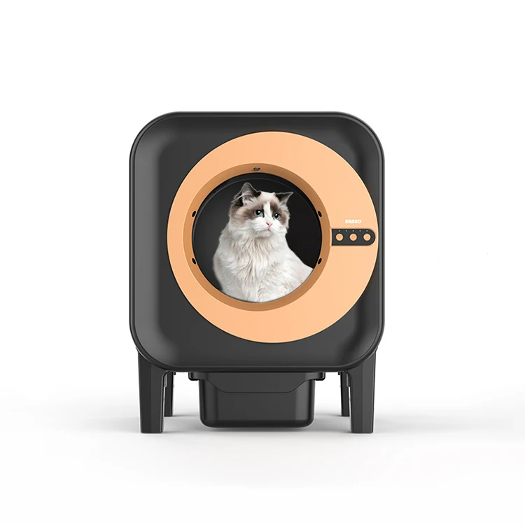 

Очень большой умный самоочищающийся автоматический ящик для кошачьего туалета с дистанционным управлением через приложение, низкий уровень шума