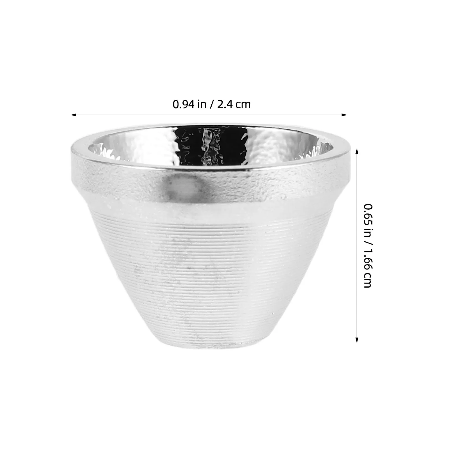 2Pcs LED Light Reflector Cups Aluminum Alloy Flashlight Reflector Accessory Part Efficient Heat Dissipation Spotlight Shade view 2