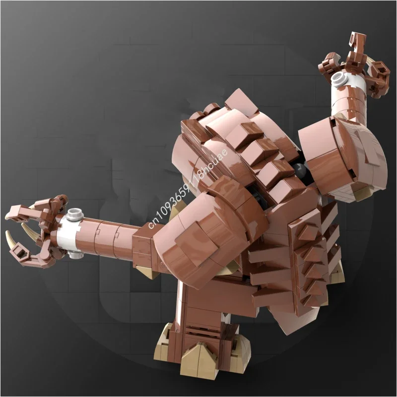 369 elementów MOC Model Bitwy Gwiezdnej z Rancorem, Klocki Konstrukcyjne, Edukacyjne, Modułowe, Zabawki Kreatywne do Składania, DIY, Prezent na Boże Narodzenie