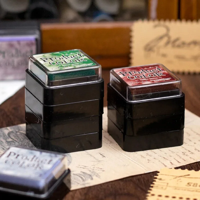 مجلة الذهاب 6 قطعة الملونة متعدد الألوان مختمة ل مخطط Stamps الفن سكرابوكينغ طالب الحبر ختم Inkpad المدرسة الملحقات