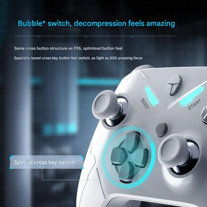 Hall Effect Trigger Gamepad｜Dual 1000Hz Polling Rate｜TMR Magnetic Joystick｜Cross-Platform Controller for PC/PS/Switch/Xbox/Mobil