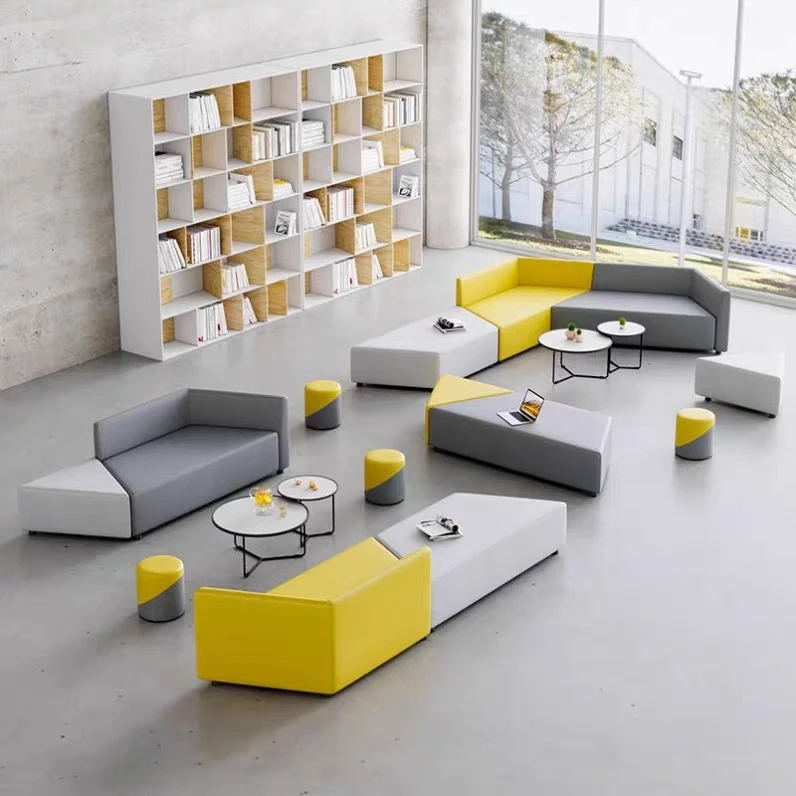 Creative and minimalist sofa combinations in the leisure and rest area