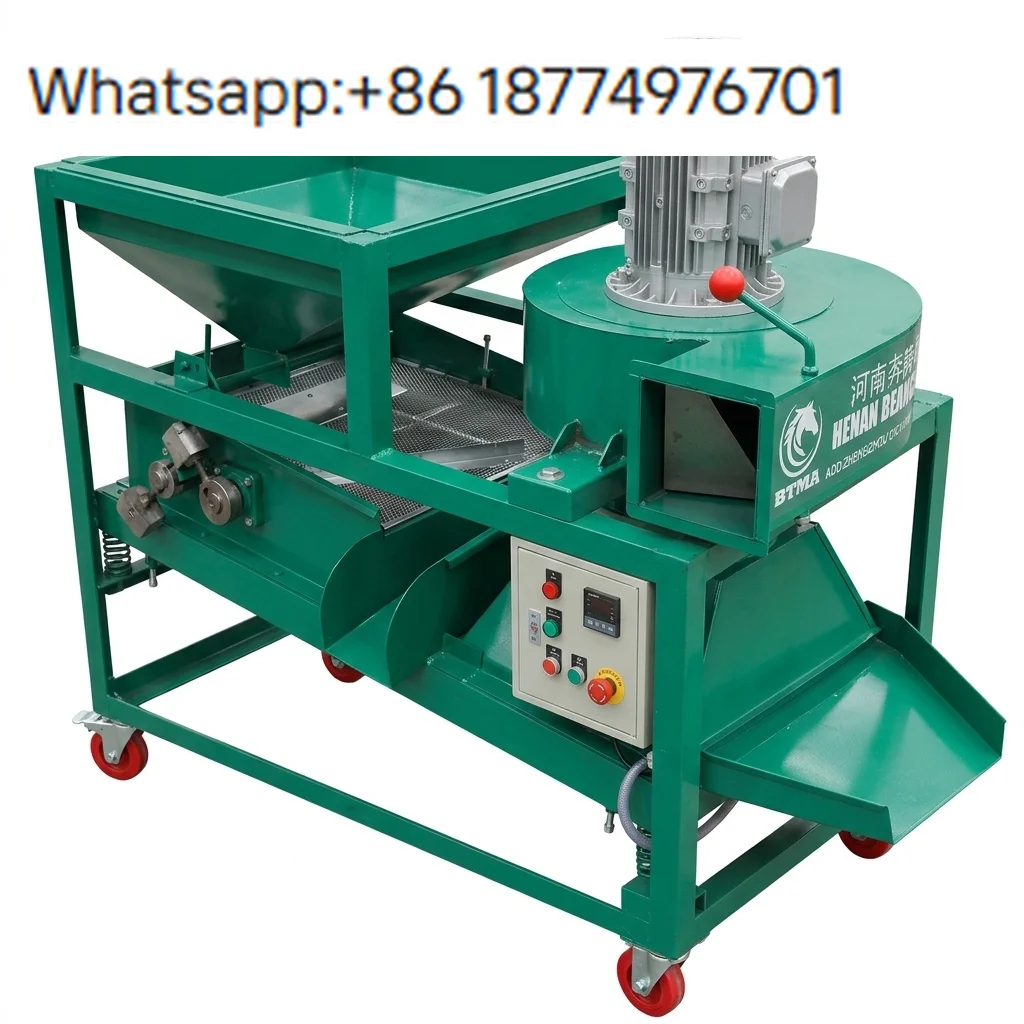 BTMA Automatic Oilseed Screen Machine 100kg/h for Soybean/Peanut/Sesame/Sunflower Seed Cleaning High Oil Yield - view 3