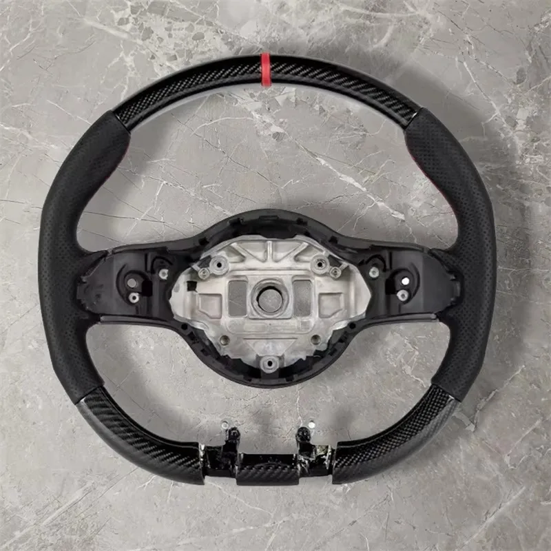 

【2025】Carbon Fiber Car Steering Wheel For Mercedes Benz W205 C63 808 E43 C300 C200 GLC SLK A45 For Amg Sports Steering Wheel