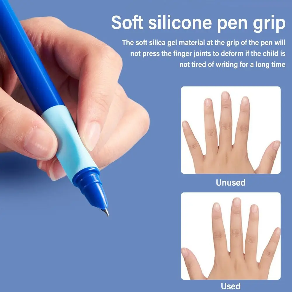 Grip Posture Correction Fountain Pen Soft Grip Replaceable Ink Sac Changing Ink Sac Pens 0.38MM Tip Neutral Pen School Office