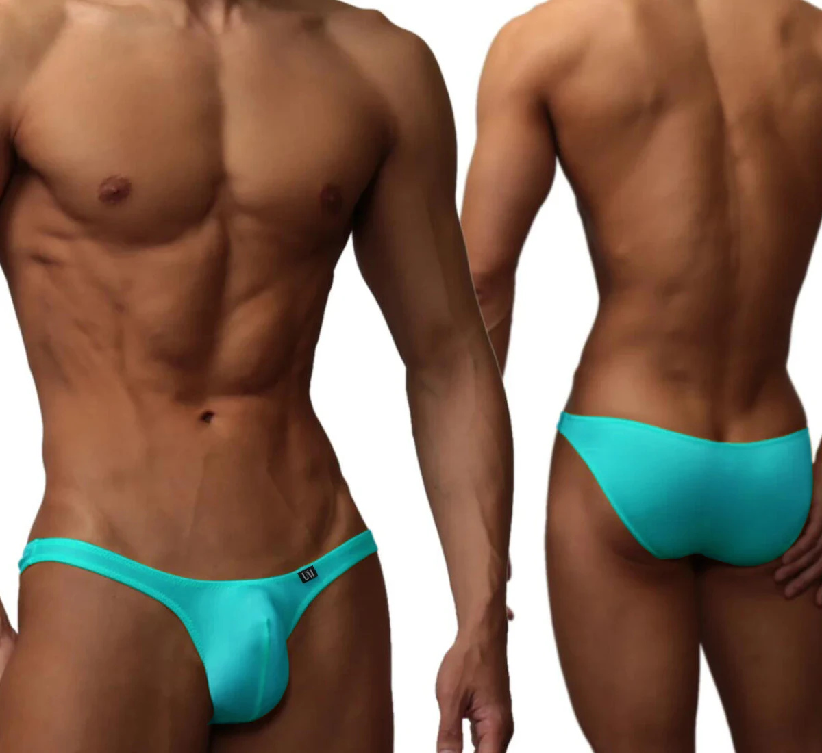 Men's Low-Rise Sexy Briefs: Contoured Penis Pouch, Silky-Smooth Material, Tight Solid Color Design for a Sleek, Alluring Look