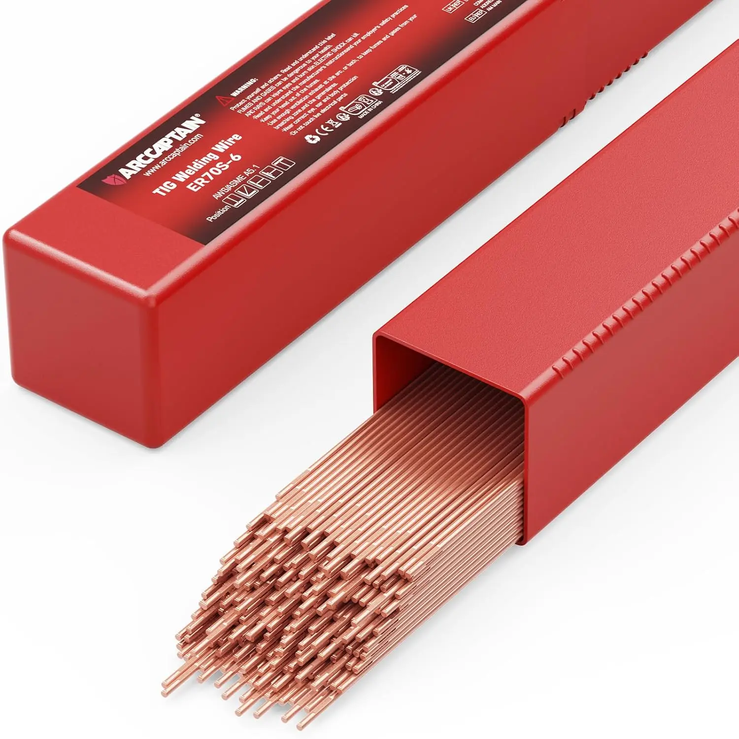 

Mild Steel TIG Welding Rod ER70S-6, 3/32" x 16", 5LB Filler Wire for Low-Carbon & Alloy Steel