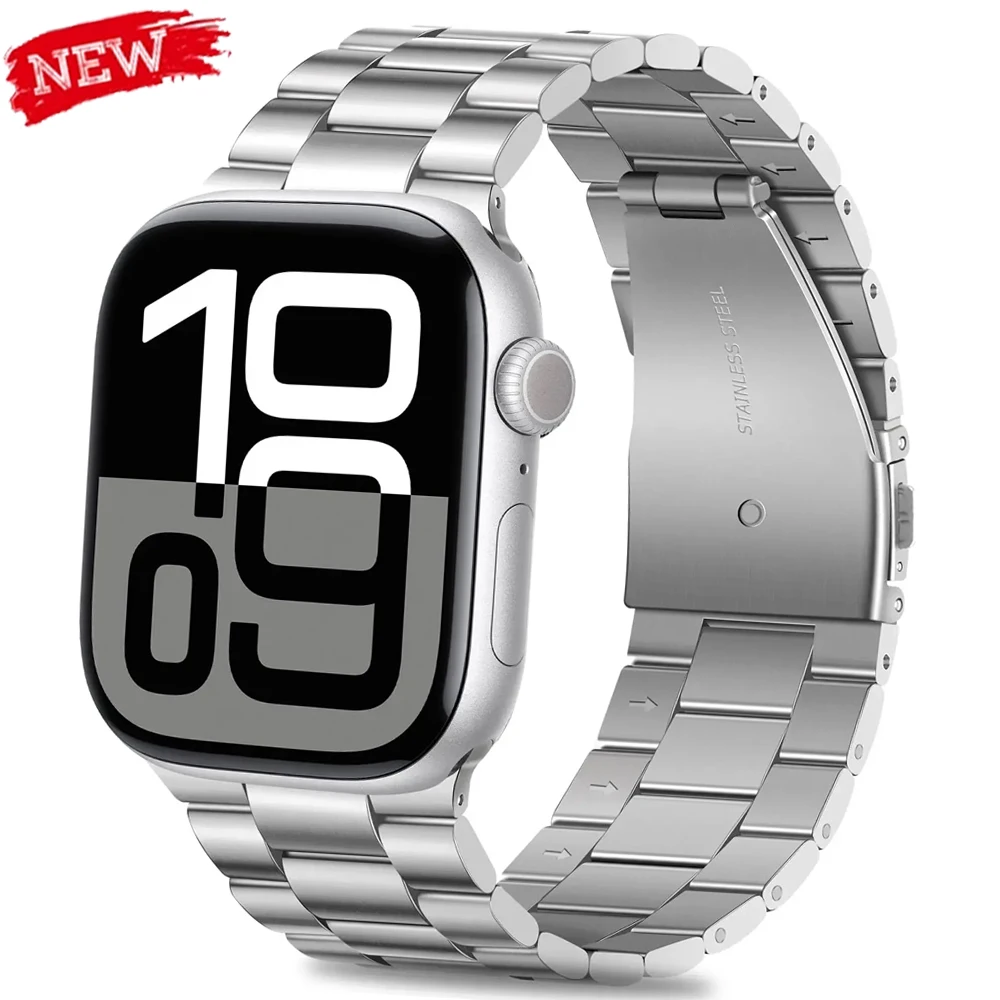 Edelstahl-Armband für Apple Watch Ultra 3/2 Band 49mm 40mm 44mm 41mm 45mm Armband IWatch Series 11 10 42mm 46mm 9 8 7 SE 6