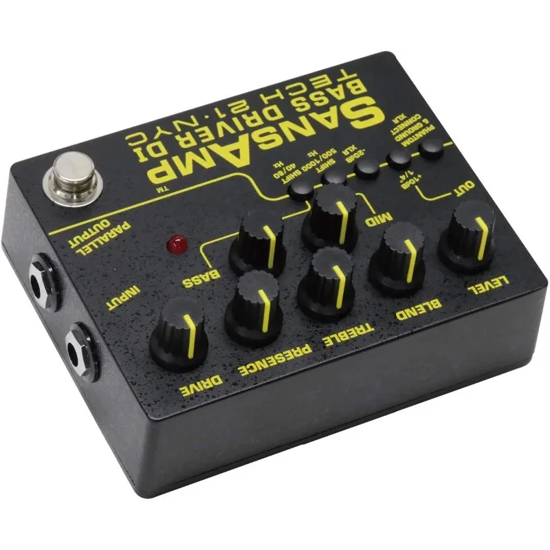Tech 21 SansAmp Bass Driver Di BSDR-V2 Dispositivo per effetti completi per chitarra monopezzo con 12DB di taglio e