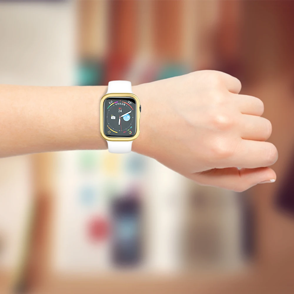 For Apple Watch 45mm 41mm 38mm 42mm 40mm 44mm Plated Skeleton Cover Hard PC Bumper Case Frame for IWatch SE9 8 7 6 5 4 3 2 Case image 5