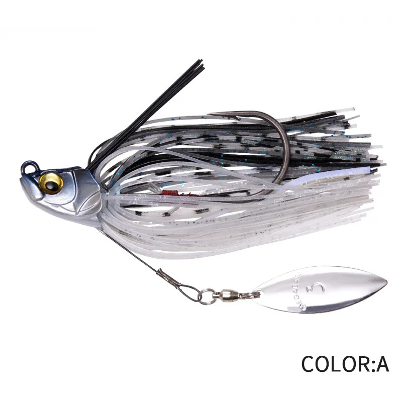 13,5G Spinner Köder Bass Jig Chatter Köder Angeln Köder Chatterbait Angeln Kit Wobbler für Bass Fishing Tackle Angeln Löffel
