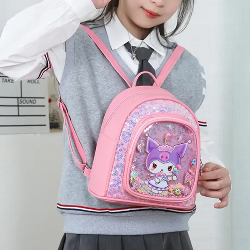  Kuromi My Melody Backpack Cute Anime Cartoon School Bag for Children Pupil Schoolkids