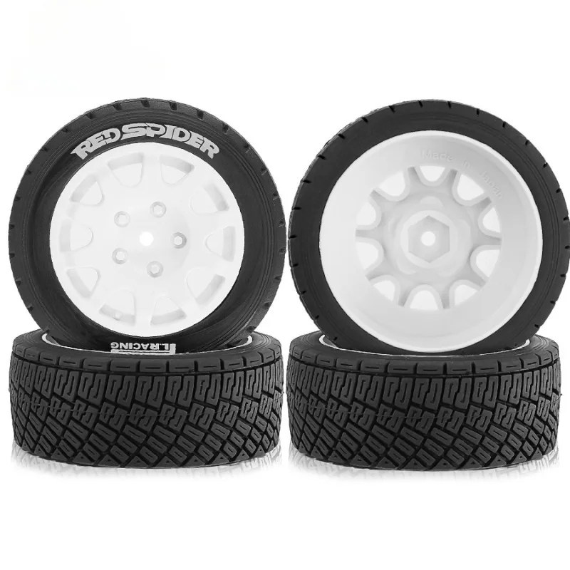 

Racing Tires 4PCS 78*30mm 12mm Adapter for 1/10 RC Model Rally Car Accessories