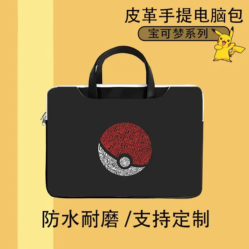 

New Disney Pokemon Pikachu Charmander Cartoon Cute Lilo Portable Large Capacity Computer Bag Lightweight Simple Storage Bag Gift