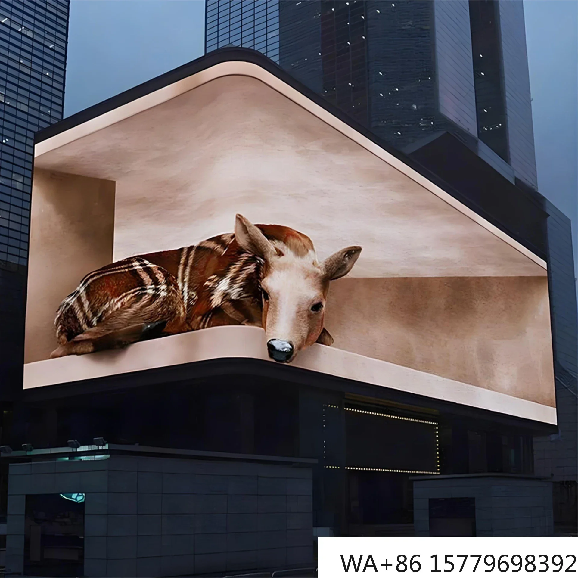 

Outdoor P4 LED Sign Waterproof Full Color Screen 4500cd/m² Brightness 160° Viewing Angle