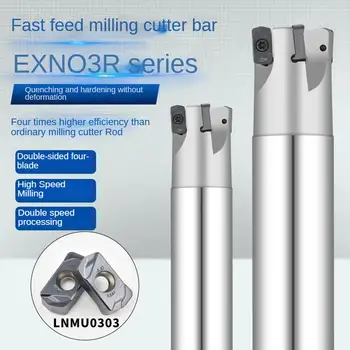 EXN03R CNC milling cutter bar with large cutting depth fast feeding and high efficiency, install milling cutter insert LNMU0303