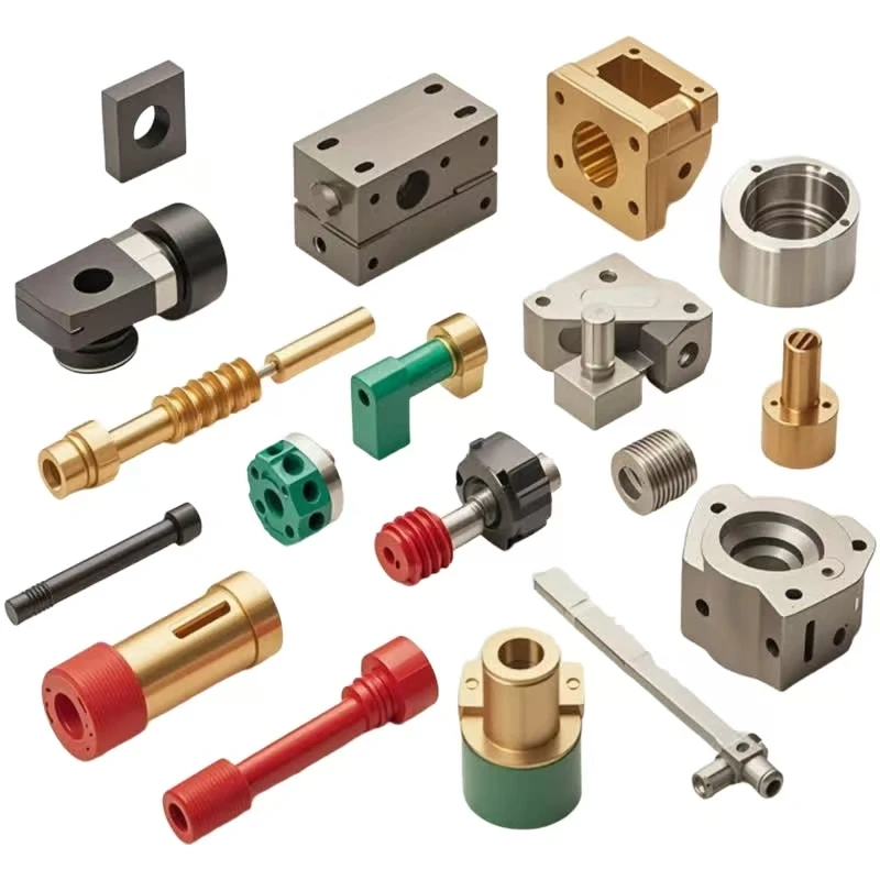 Stainless steel CNC precision machined multi-specification mechanical shaft and flange kit