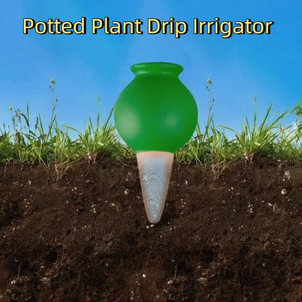 4PCS Self Watering Potted Plant Drip Irrigator Breathable Water-saving Potted Dropper Device Effort-saving Conical Plug Rod