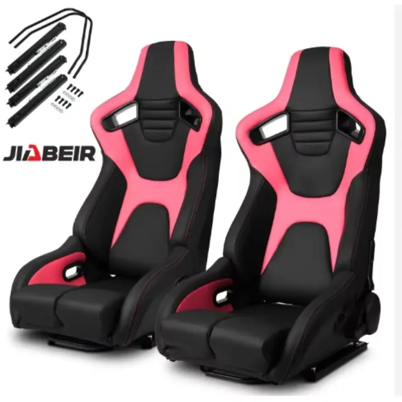1095 Adjustable Luxury Racing Car Seat Velvet Sliding Track Bucket Modification Adjustable Racing Seat