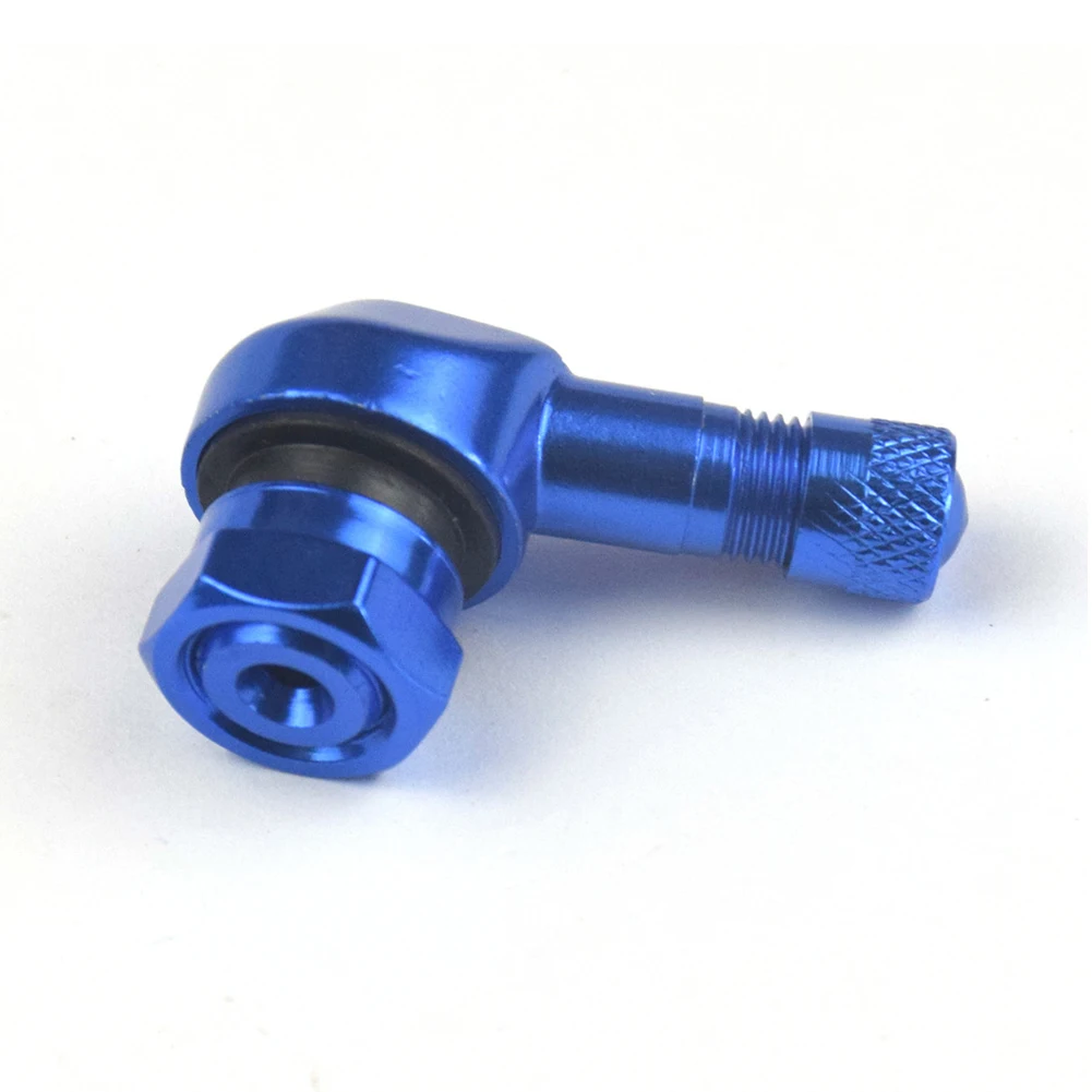 2pcs Motorcycle Rim 90 Degree Angle Aluminum Alloy Valve Stems For 11.3mm Wheel Rim Motorcycle Wheel Tire Tubeless Valve Stems