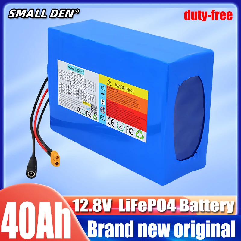 

12.8v 40ah Brand new original Lifepo4 battery pack 4S6P large capacity built-in 40A maximum 100A balanced BMS electric boat