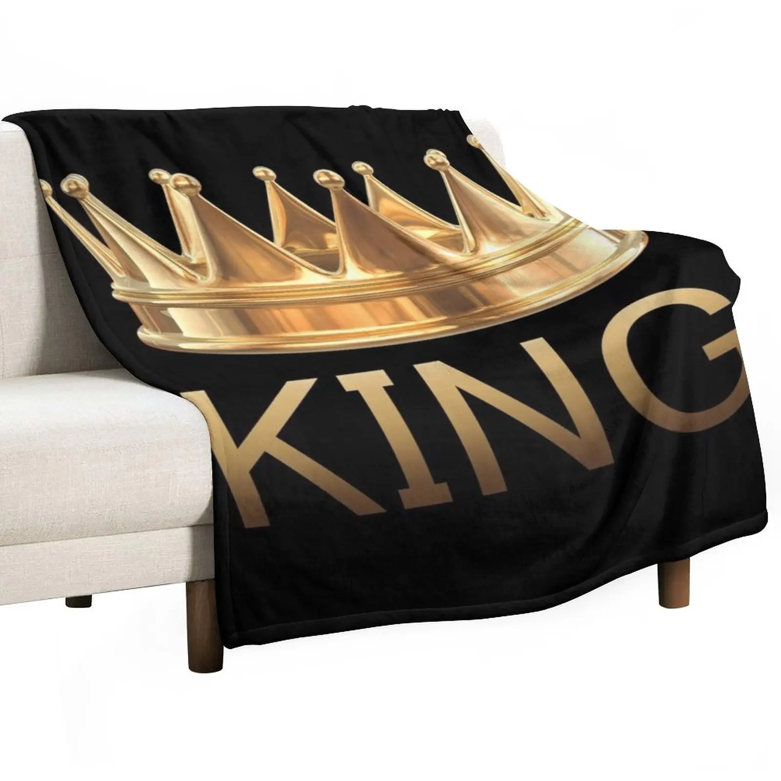 

King Crown Throw Blanket Luxury Brand bed plaid Blankets
