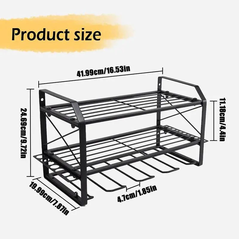 

Electric Drill Power Tool Organizer Holder Wall Mount Rack Wrench Tool Workshop Screwdriver Power Storage Shelf Accessories