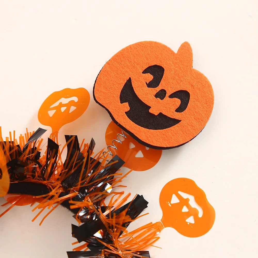 New Halloween Party Headband European and American Ghost Festival Masquerade Funny Headdress Three-dimensional Pumpkin Headband