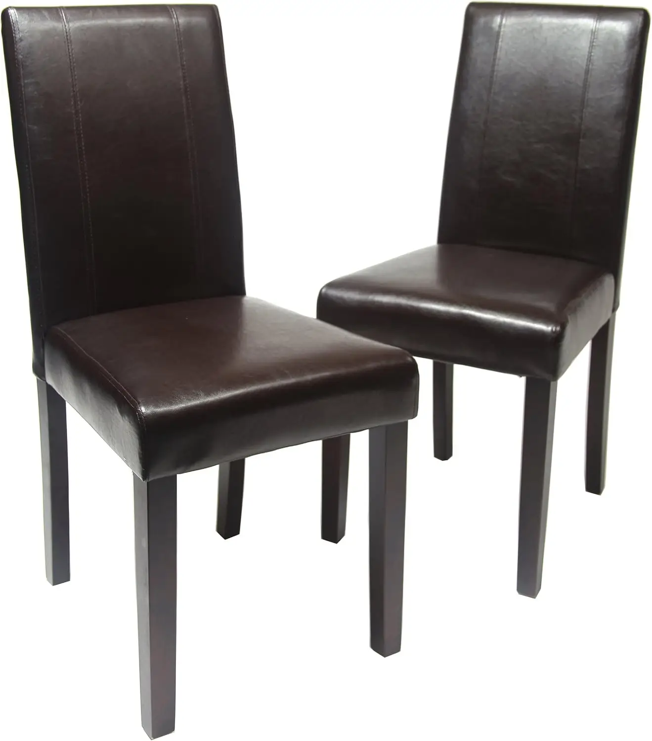 

Urban Style Solid Wood Leatherette Padded Parson Chair