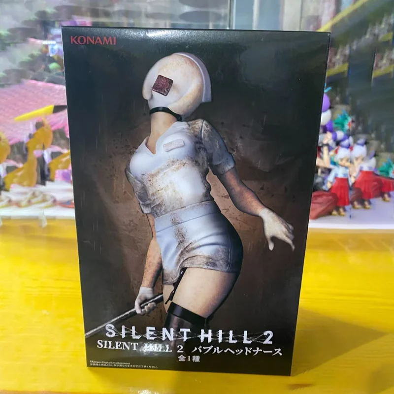 

Новые продукты на складе, японская аутентичная Konami Silent Hill, пузырьковая голова, медсестра, красная пирамида, пейзажная фигурка, игрушка, подарок на праздник