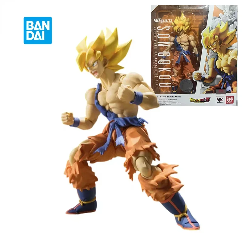 In Stock Original Bandai Dragon Ball Z S.H.Figuarts SHF Super Saiyan Son Gokou Chou Senshi Kakusei Anime Action Figure Model Toy