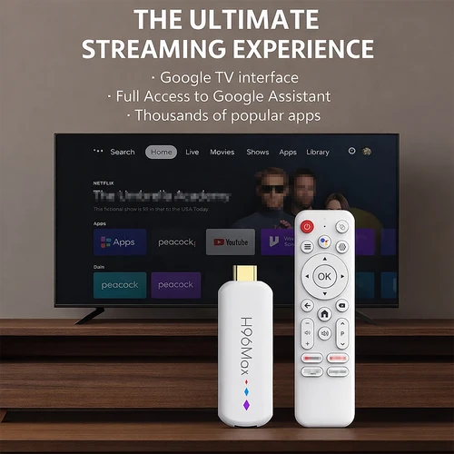 Imagen 2 del producto H96 Max M20 Android TV Stick Amlogic S905L Quad Core 4K Video WiFi BT Asistente de Voz Control Remoto Reproductor Multimedia Smart TV Box