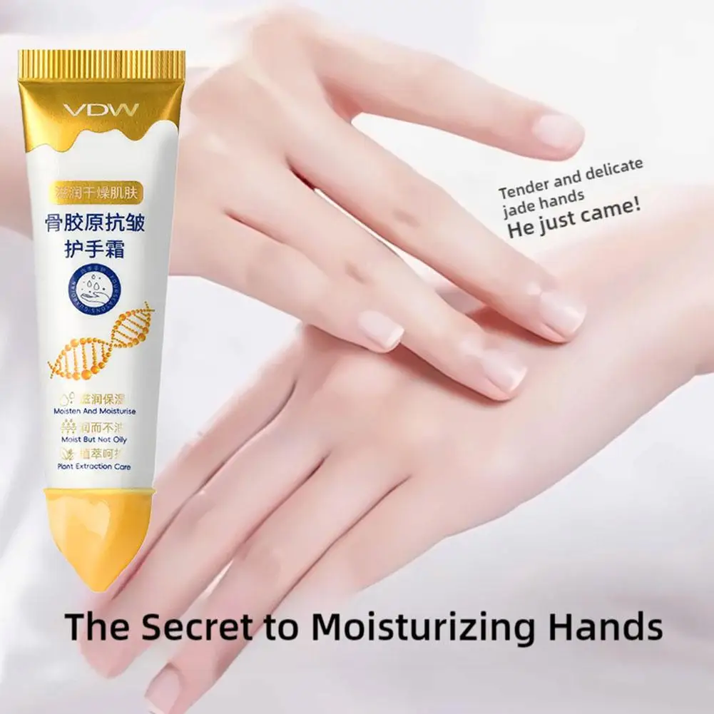 Collagen Anti-wrinkle Hand Cream Skin Soften Nourish Whitening Skin Korean Cracked Care Repair Products Moisturizing Anti-d A2D7