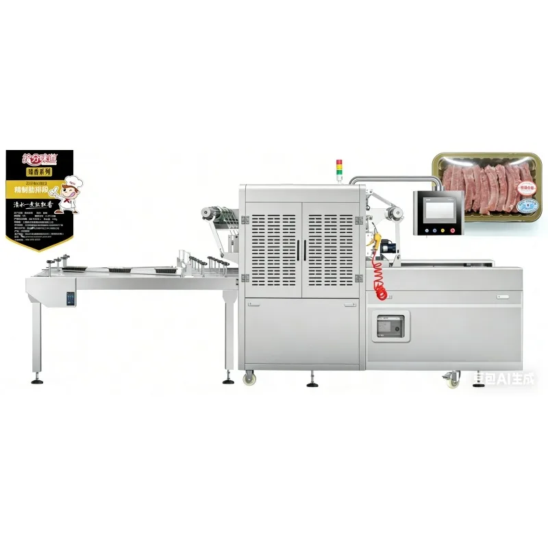 Modified Atmosphere Packaging Machine Custom MAP Tray Sealing Equipment for Commercial Meat Packaging