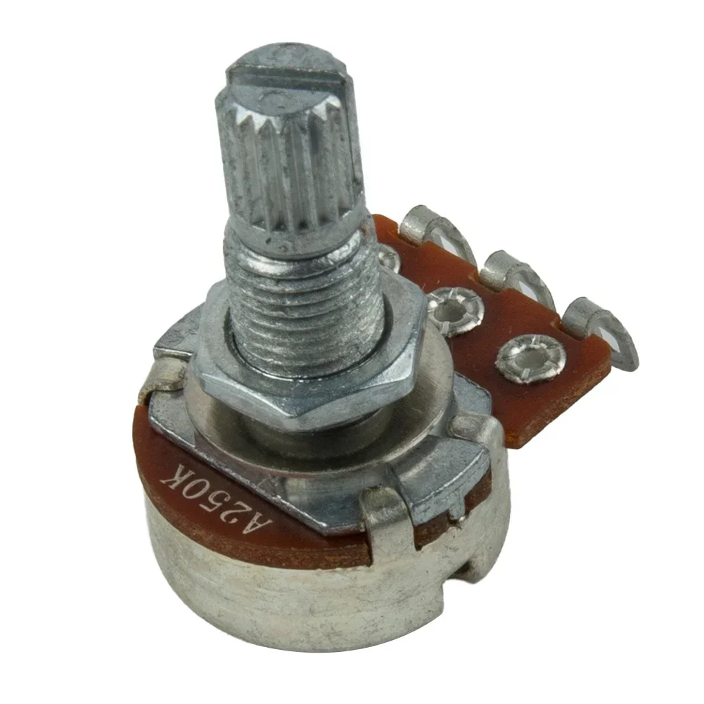 Guitar Potentiometer 18mm Pot Shaft Length A250 B250 A500 B500K Volume Or Tone Potential Meter For ELectric Guitar Bass Parts