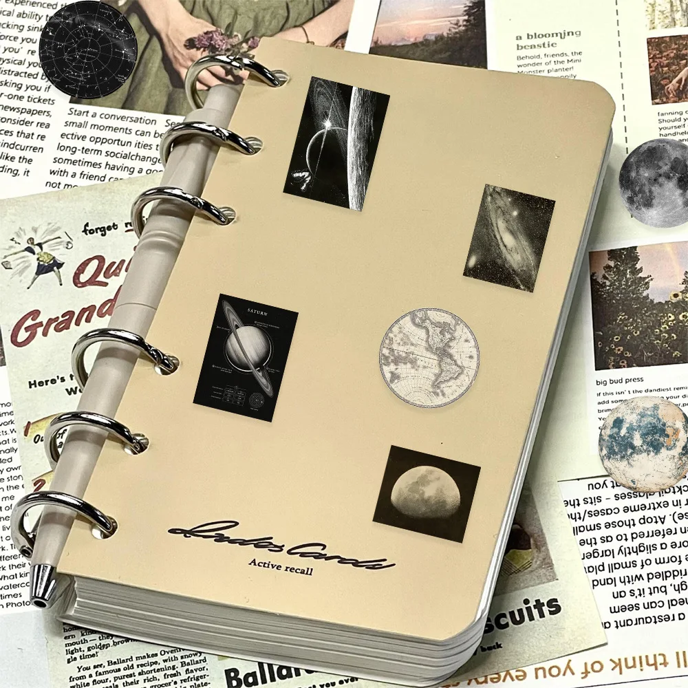 50 قطعة الكون المظلم الكوني كواكب الفضاء غالاكسي ملصقات الجمالية سيارة دراجة نارية ل غير المرغوب فيه مجلة حقائب سجل القصاصات ملصقات