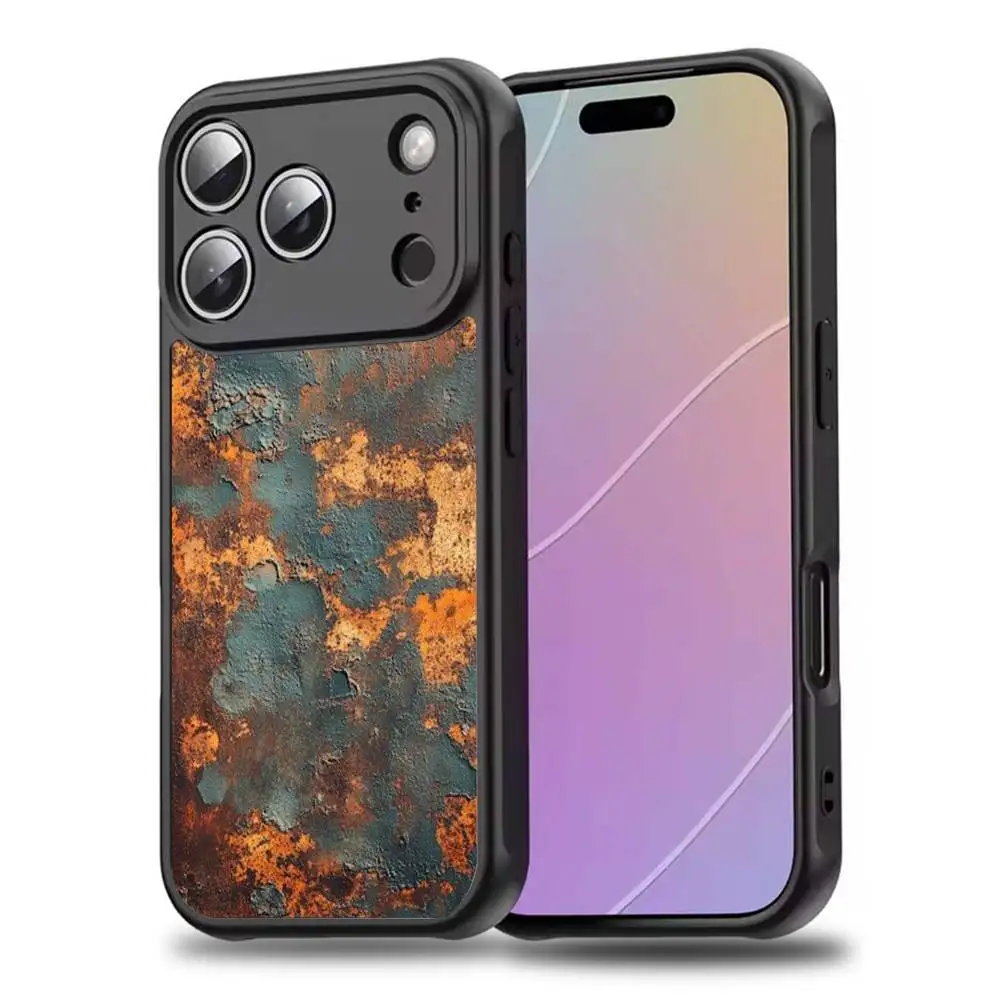 Retro Industrial Rusty Phone Case For iPhone 17,16,15,14,13,12,11,Pro,Max,Plus,Mini,SE4,E Magnetic Magsafe Wireless Charging