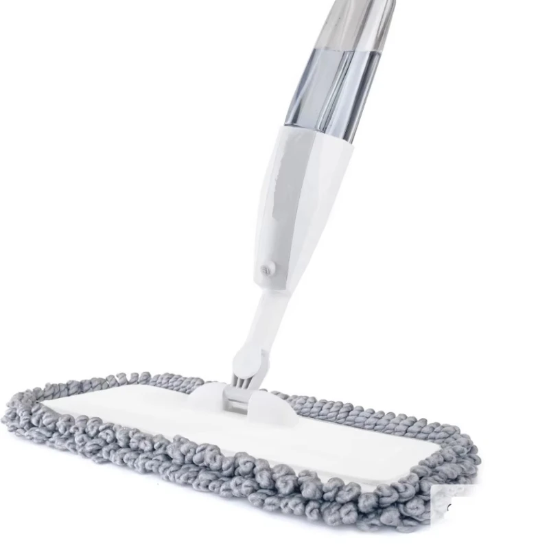 Dry and wet microfiber indoor cleaning mop spray mop with sweeping cloth handle and head microfiber spray mop